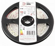 Лента светодиодная ЭРА LS2835-9,6-120-12-6500K-IP20-1 year-5m (100/2000) (Б0035595)