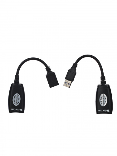 Адаптер-удлинитель USB-AMAF/RJ45, по витой паре до 45m , Telecom <TU824> (1/100) фото 2