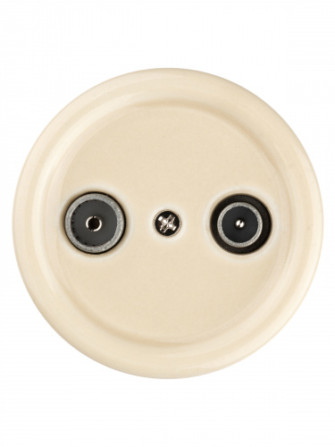 Розетка TDM TV+R оконечная сл. кость «Болонь» (1/72) (SQ1820-0355) фото 5