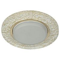 Светильник ЭРА DK80 WH/GD под лампу GX53 220V 13W белый/золото (30/1200) (Б0019576)