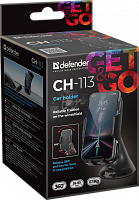 Держатель DEFENDER CH-113, черный, 55-85 мм, на стекло (1/60) (29113)