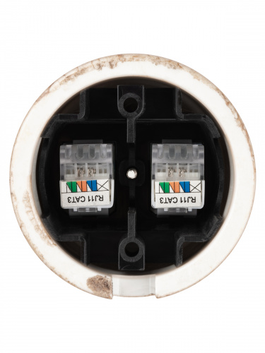 Розетка TDM двойная телефонная RJ11 мраморная «Болонь» (1/72) (SQ1820-0150) фото 3 Розетка TDM двойная телефонная RJ11 мраморная «Болонь» (1/72) (SQ1820-0150) фото 3