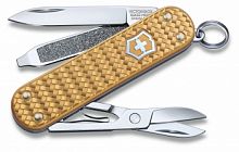 Нож перочинный Victorinox Classic Precious Alox, 58 мм., 5 функций, золото (подар. коробка) (0.6221.408G)