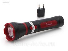 Фонарь КОСМОС светодиодный KOCAcc103LED аккумуляторный, 2 режима 1W LED, 500mAh, прямая зарядка от 220В (1/25/50)
