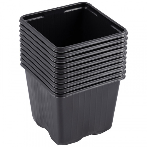 Горшок для рассады КВАДРАТНЫЙ (7х7х6,5)  (набор из 10шт.) (1/125) (103617) фото 2