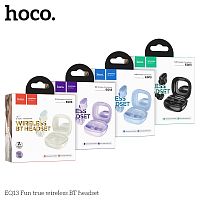Наушники внутриканальные HOCO EQ13 Fun, пластик, bluetooth 5.3, микрофон, цвет: фиолетовый (1/14/140) (6942007618809)