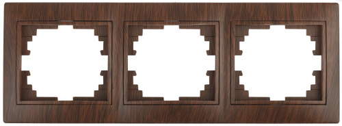 Рамка INTRO на 3 поста гор., скрытой установки, Plano, венге (1/14/280/2800) (Б0030100) фото 7 Рамка INTRO на 3 поста гор., скрытой установки, Plano, венге (1/14/280/2800) (Б0030100) фото 7
