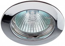 Светильник ЭРА KL1 CH литой простой MR16 12V 50W хром (100/3000) (C0043654)