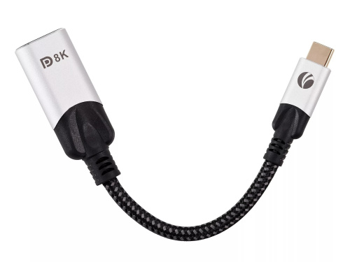 Переходник USB 3.1 Type-C(M)--> DP A(f) 8K@60Hz, 0.15m ,Alum ,VCOM <CU422MV-8K> (1/150) фото 2 Переходник USB 3.1 Type-C(M)--> DP A(f) 8K@60Hz, 0.15m ,Alum ,VCOM <CU422MV-8K> (1/150) фото 2
