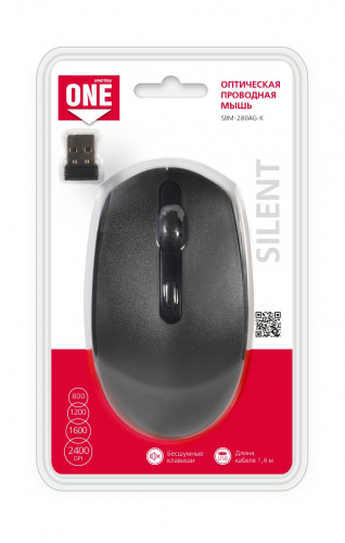 Беспроводная мышь Smartbuy ONE 280AG (SBM-280AG-K), черный (1/40) фото 3