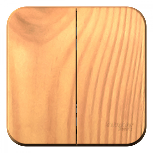 Выключатель 2-кл. О/У BLANCA 10А IP20 (сх. 5) 250В с изолир. пластиной ясень Systeme Electric BLNVA105015 (1/15/30)