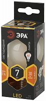 Лампа светодиодная ЭРА F-LED P45-7W-827-E14 frost E14 / Е14 7Вт филамент шар матовый теплый белый свет (1/100) (Б0027956)