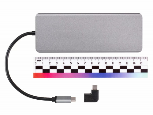 Переходник USB 3.1 Type-C--> (2HDMI+DP) 4K*60Hz+3USB 3.0+TC+USB 2.0+RJ45+SD+TF+PD+audio+TCПереходник, VCOM <4706> (1/100) (CU4706) фото 6