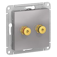 Механизм аудиорозетки 2-м С/У ATLASDESIGN алюм. Systeme Electric ATN000387 (1/10/60)