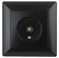 Розетка INTRO TV одиночная, СУ, Solo, антрацит (10/200/2000) 4-301-05 (Б0043372)