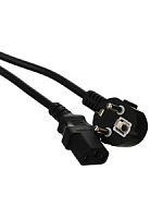 Кабель компьютер-розетка VCOM 220V (EURO) <VDE> 3G*1mm 2, 10А, 1.8 м. (1/45) (CE021-CU1.0-1.8M)