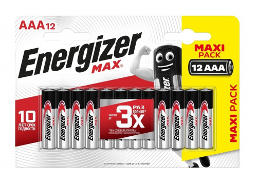 Элемент питания ENERGIZER  LR03 Max (12 бл)   (144) (E301530403)