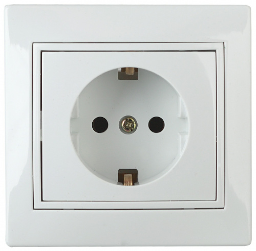 Розетка INTRO 2P+E Schuko со шторками, 16АХ-250В, скрытой установки, Plano, белый (1/10/200/2000) (Б0029845) фото 7