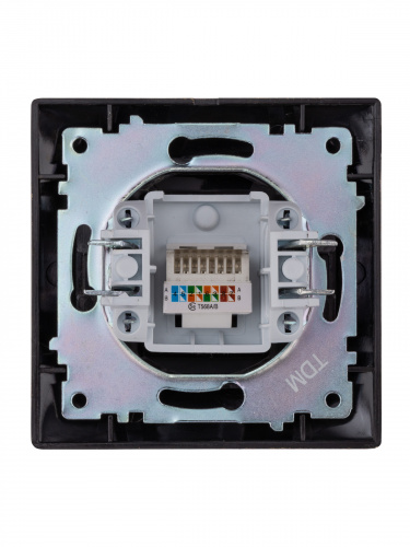Розетка компьютерная RJ45  старинная бронза с/у, "Лама" (1/10) TDM (SQ1815-0757) фото 3