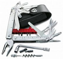 Мультитул Victorinox SwissTool X Plus, 115 мм., 39 функций, серебро (карт. коробка) (3.0338.L)