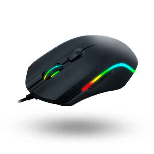 Мышь проводная оптическая QCYBER 3360, 12000 dpi, сенсор Avago 3360, USB, черная (QC-02-007DV03) фото 2