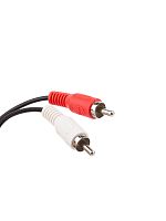 Кабель соединительный TELECOM 2xRCA (M) / 2xRCA (M), чёрный, 1.5 м. (1/250) (TAV7158-1.5M)