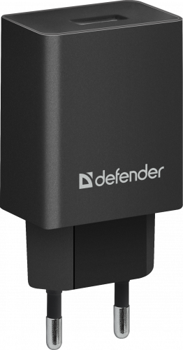 Блок питания сетевой 1 USB DEFENDER EPA-10, черный, 5V/2.1А, пакет (1/50/200) (83572) фото 2