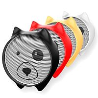 Колонка портативная Baseus,  Encok E06, силикон, Bluetooth, цвет: красный (6953156214040)
