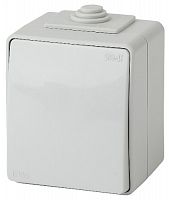 Выключатель ЭРА, серии ЭРА Эксперт, IP65, 10АХ-250В, ОУ, серый (10/100/1600) 11-1601-03