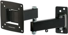 Кронштейн для телевизора Kromax OPTIMA-104 черный 10"-28" макс.25кг настенный поворотно-выдвижной и  (28 004)