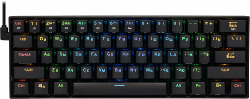 Клавиатура беспроводная REDRAGON Draconic RU,RGB, bluetooth 5.0, черная (1/20) (77696)