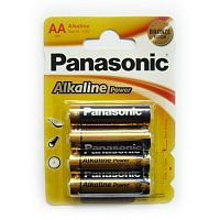 Элемент питания PANASONIC  LR6 Alkaline Power (4 бл) (4/48/240) (3008)
