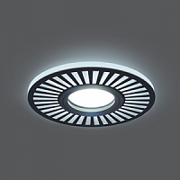 Светильник светодиодный GAUSS Backlight BL135 Кругл./узор. Черный, Gu5.3, 3W, 4000K 1/40