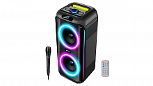 Колонка портативная RITMIX SP-560B, 120Вт, Bt, FM-радио, RGB-подсв, AUX, USB, microSD (до 32 Гб, MP3), вх: Jack 6.3 мм, Jack 3.5мм, USB Type-C, 5В (1) (80004400)