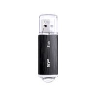Флеш-накопитель USB  8GB  Silicon Power  Ultima U02  чёрный (SP008GBUF2U02V1K)