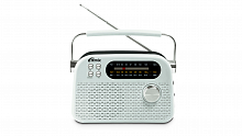 Радиоприёмник RITMIX RPR-045 WHITE, Bluetooth v.5.3, FM/AM/SW, USB, micro SD, кабель Type-C - USB (1/16) (80004392)