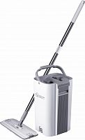 Набор для уборки со шваброй DEFENDER HOME CM-402 серый, ведро 5,5л, 2 насадки (1/2) (28402)