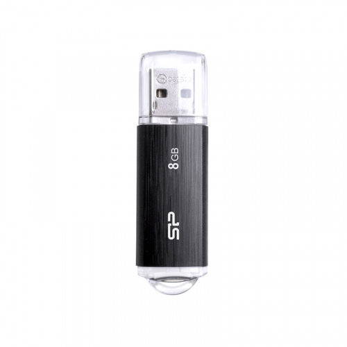 Флеш-накопитель USB  8GB  Silicon Power  Ultima U02  чёрный (SP008GBUF2U02V1K)