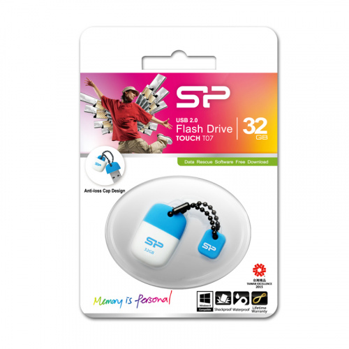 Флеш-накопитель USB  32GB  Silicon Power  Touch T07  синий (SP032GBUF2T07V1B) фото 9