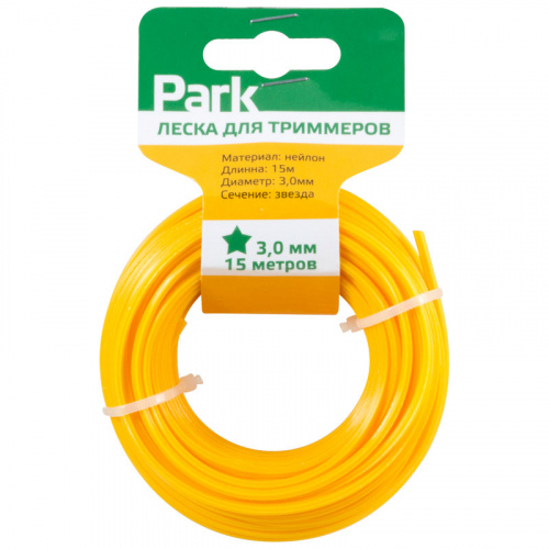 Леска для триммеров Park 3,0мм, 15м, звезда. (1/35) (990592) Леска для триммеров Park 3,0мм, 15м, звезда. (1/35) (990592)