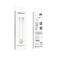 Кабель USB - микро USB Borofone BX22 Bloom, 1.0м, круглый, 2.1A, силикон, цвет: белый (1/648) (6931474703293)