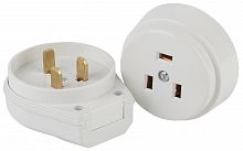 Соединитель электрический INTRO 2P+E (1/СЭ.РВШ32-002), 32А-250В, ОУ, ПЭТФ (1/6/36/1080) 9-802-01