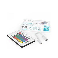 Контроллер GAUSS RGB Basic для светодиодной ленты 12V 72W 1/200 (BT610)
