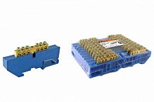 Шина "N" нулевая с изолятором на DIN-рейку 8x12мм стойка бол. 6 групп TDM (SQ0801-0030)