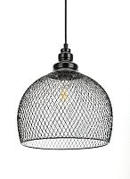 Светильник подвесной (подвес) ЭРА PL7 BK в стиле LOFT металл E27 max 60W высота плафона 280мм подвеса 720мм черный (1/8) (Б0037454)