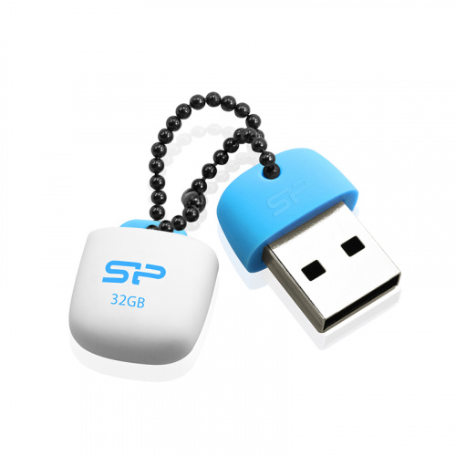 Флеш-накопитель USB  32GB  Silicon Power  Touch T07  синий (SP032GBUF2T07V1B)