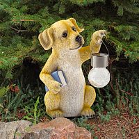 Садовая фигура ЭРА ERASF22-09 из полистоуна Умный пес 27 см (1/8) (Б0053354)