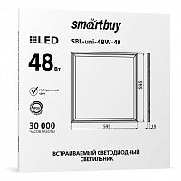 Светильник светодиодный SMARTBUY универсальный 48W 4000K 3800Лм 595х595х19мм призма (SBL-UNI-48W-40) (4)