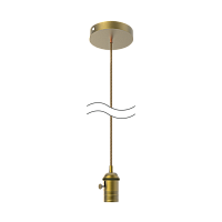 Светильник GAUSS подвесной PL042 бронзовый E27, 1 м, 1/40