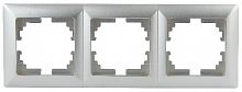 Рамка INTRO на 3 поста, СУ, Solo, алюминий (14/280/3360) 4-503-03 (Б0043419)